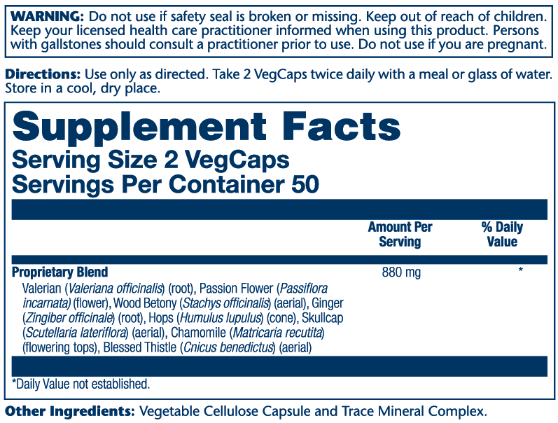 Solaray Nerve Blend SP-14 100cp-[HealthWay]