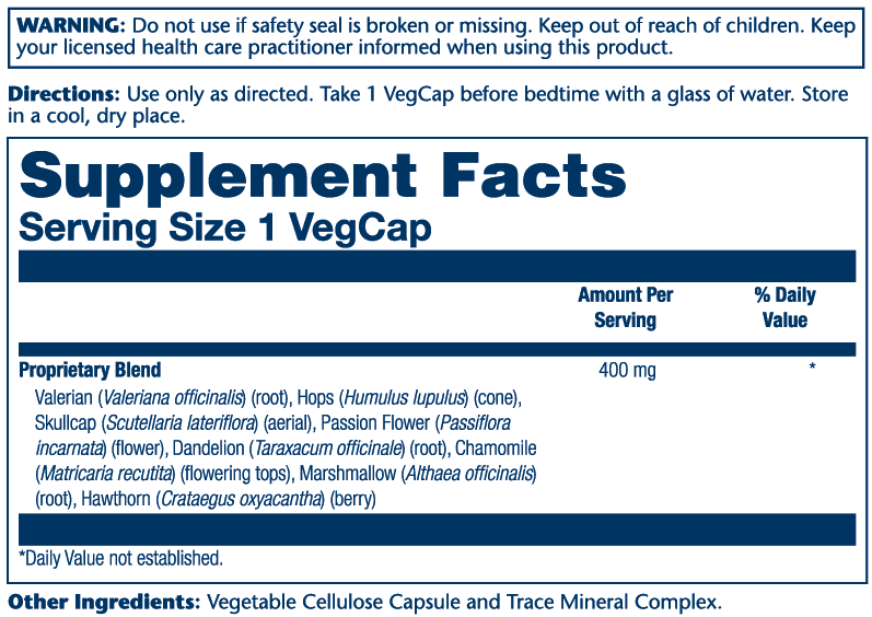 Solaray Sleep Blend SP-17 100cp-[HealthWay]
