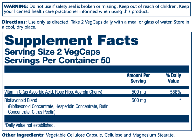 Solaray Vit C & Bio-Plex 100cp-[HealthWay]