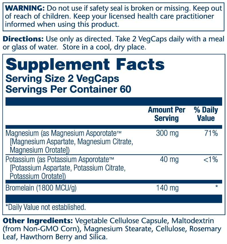 Solaray Mag Pot Asporotates 120cp-[HealthWay]