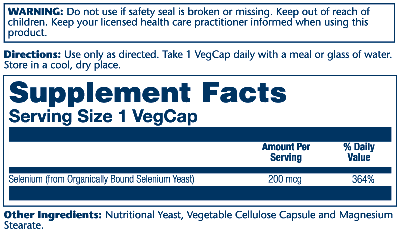 Solaray Selenium 200mcg 100cp-[HealthWay]