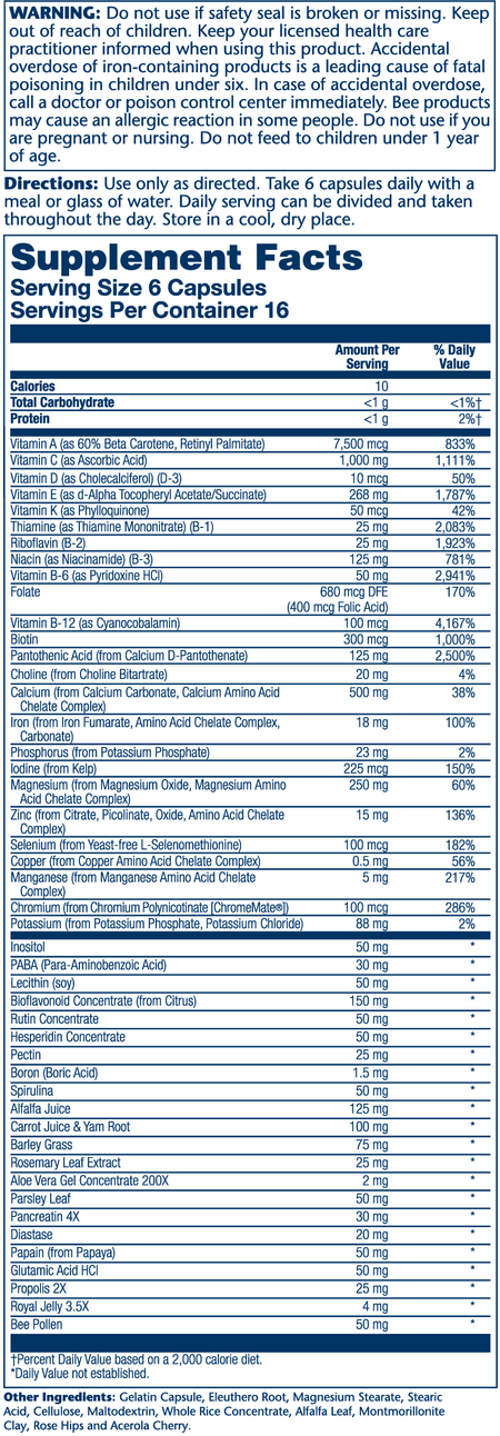 Solaray Spectro w/iron 360cp-[HealthWay]
