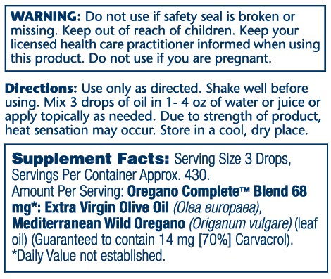 Solaray Oregano Complete 1oz-[HealthWay]