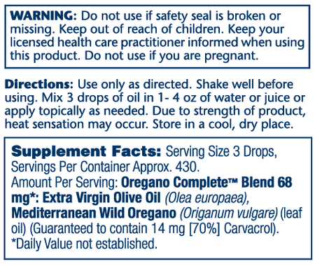 Solaray Oregano Complete 1oz-[HealthWay]