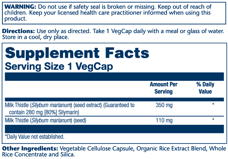 Solaray One Daily Milk Thistle 30cp-[HealthWay]