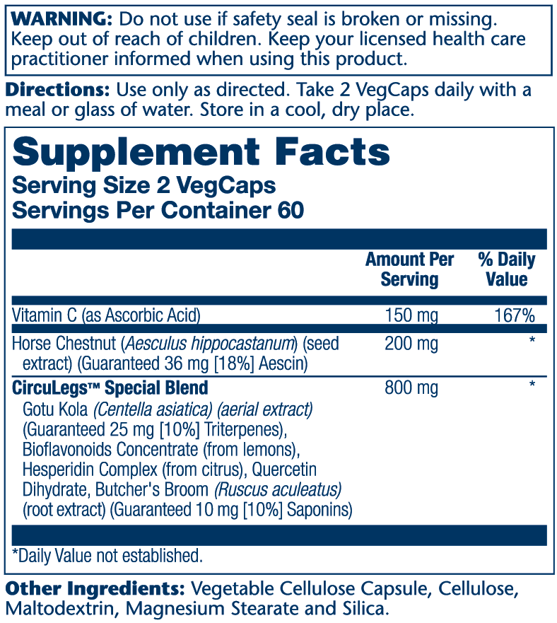 Solaray CircuLegs 120cp-[HealthWay]