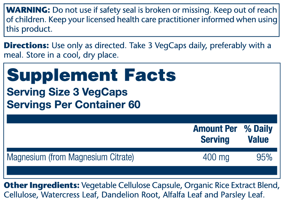 Solaray Mag Citrate 400mg 180ct-[HealthWay]