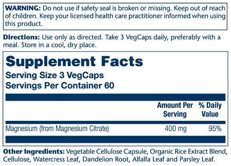 Solaray Mag Citrate 400mg 180ct-[HealthWay]