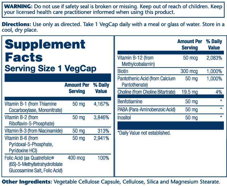 Solaray Methyl B Complex 50 60vc-[HealthWay]