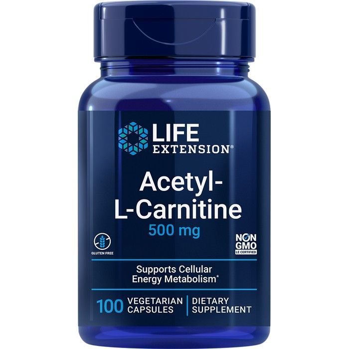 Supplements - Life Ext Acetyl-L-Carnitine 500mg 100vc