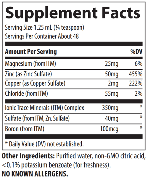 Trace Minerals Zinc 50mg 2oz-[HealthWay]