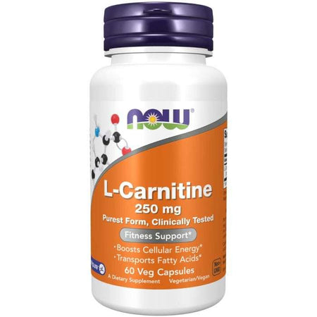 Supplements - Now L-Carnitine 250mg 60vc