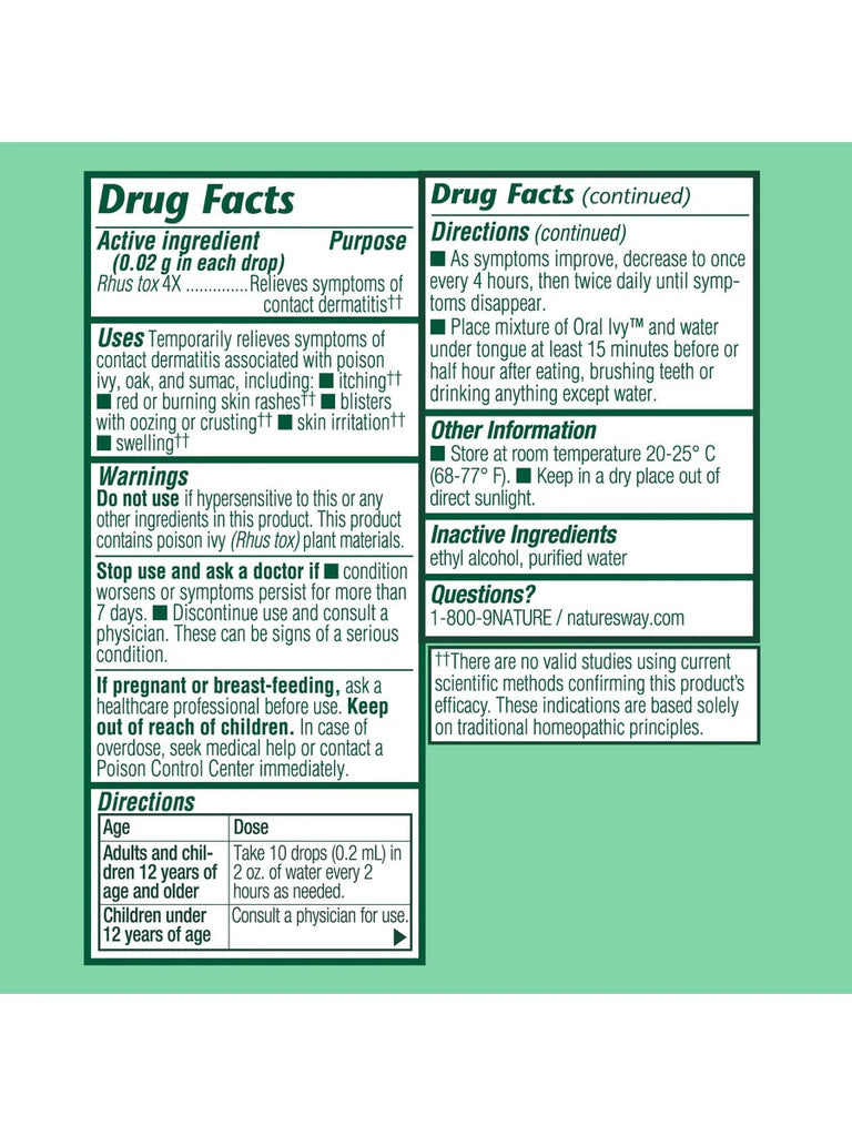 Natures Way B&T Oral Ivy 1oz-[HealthWay]