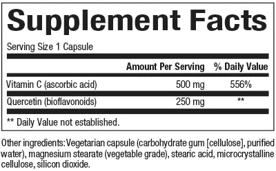 Nat Factors C Quercetin 500/250 60cp-[HealthWay]