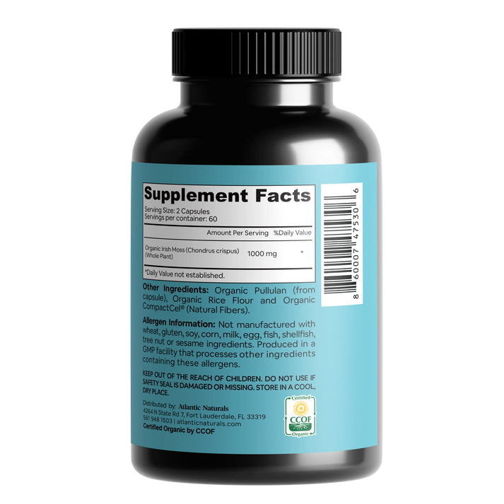 Supplements - Atlantic Naturals Sea Moss 1000mg 120c