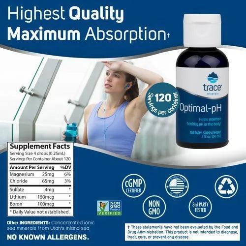 Trace Minerals Optimal-pH 1oz-[HealthWay]