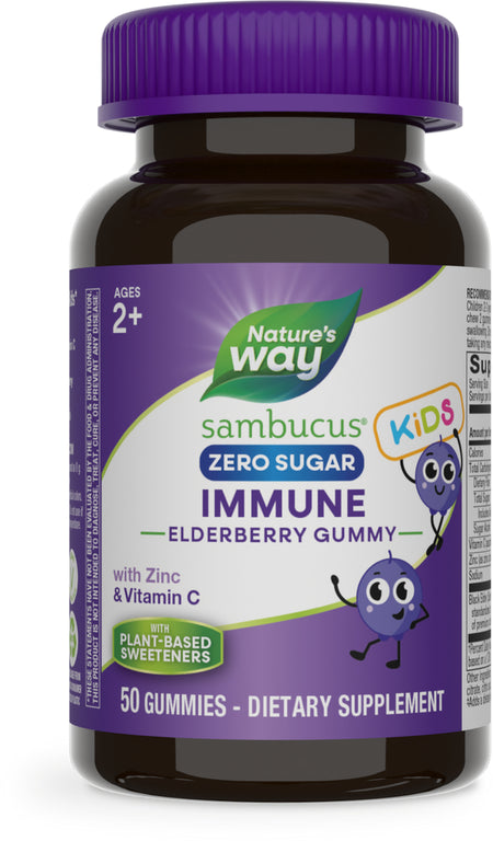 Supplements - Natures Way Sambucus Kids Zero Sugar 50ch