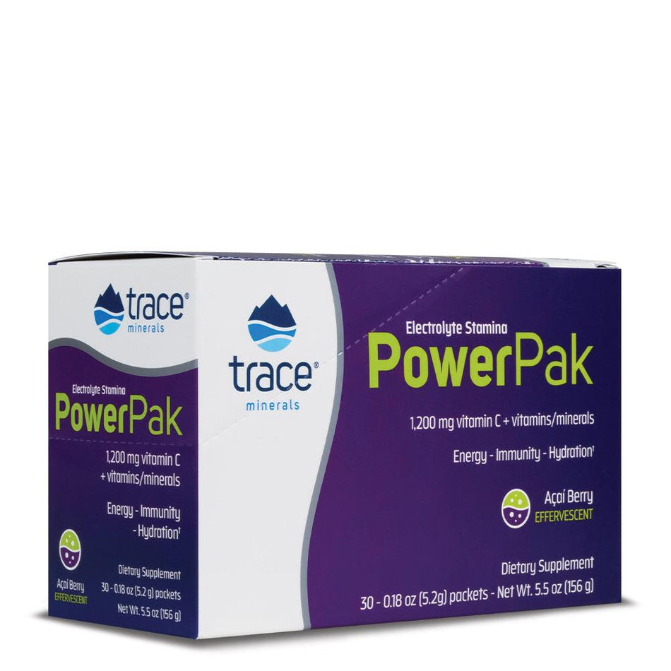 Trace Minerals Power Pak Acai 30pk-[HealthWay]