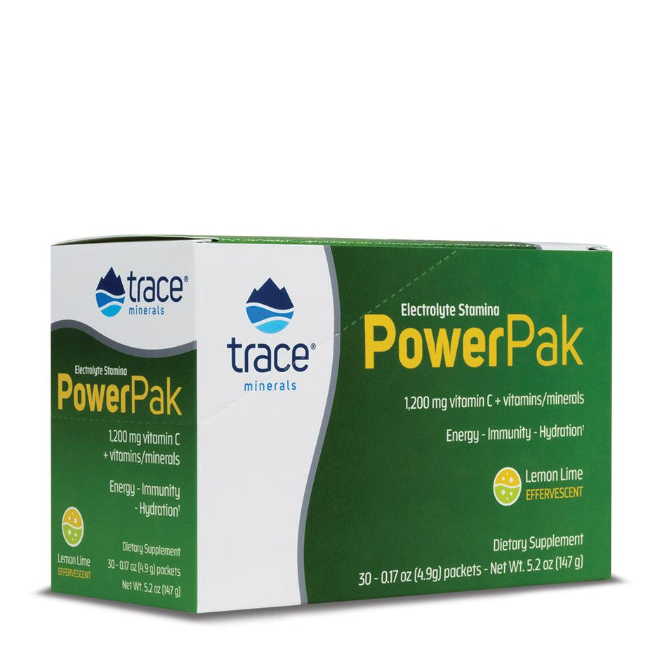 Trace Minerals Power Pak Lemon Lime 30pk-[HealthWay]