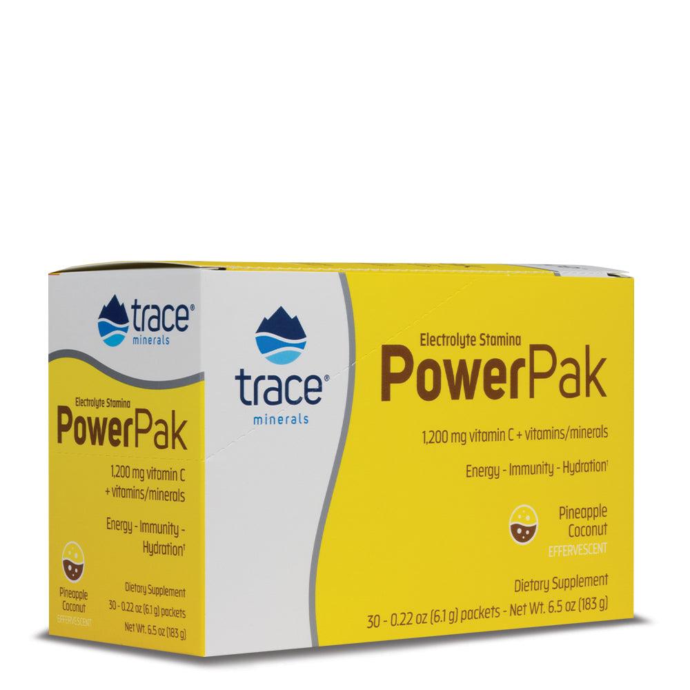 Trace Minerals Power Pack Pineapple Coconut 30pks-HealthWay