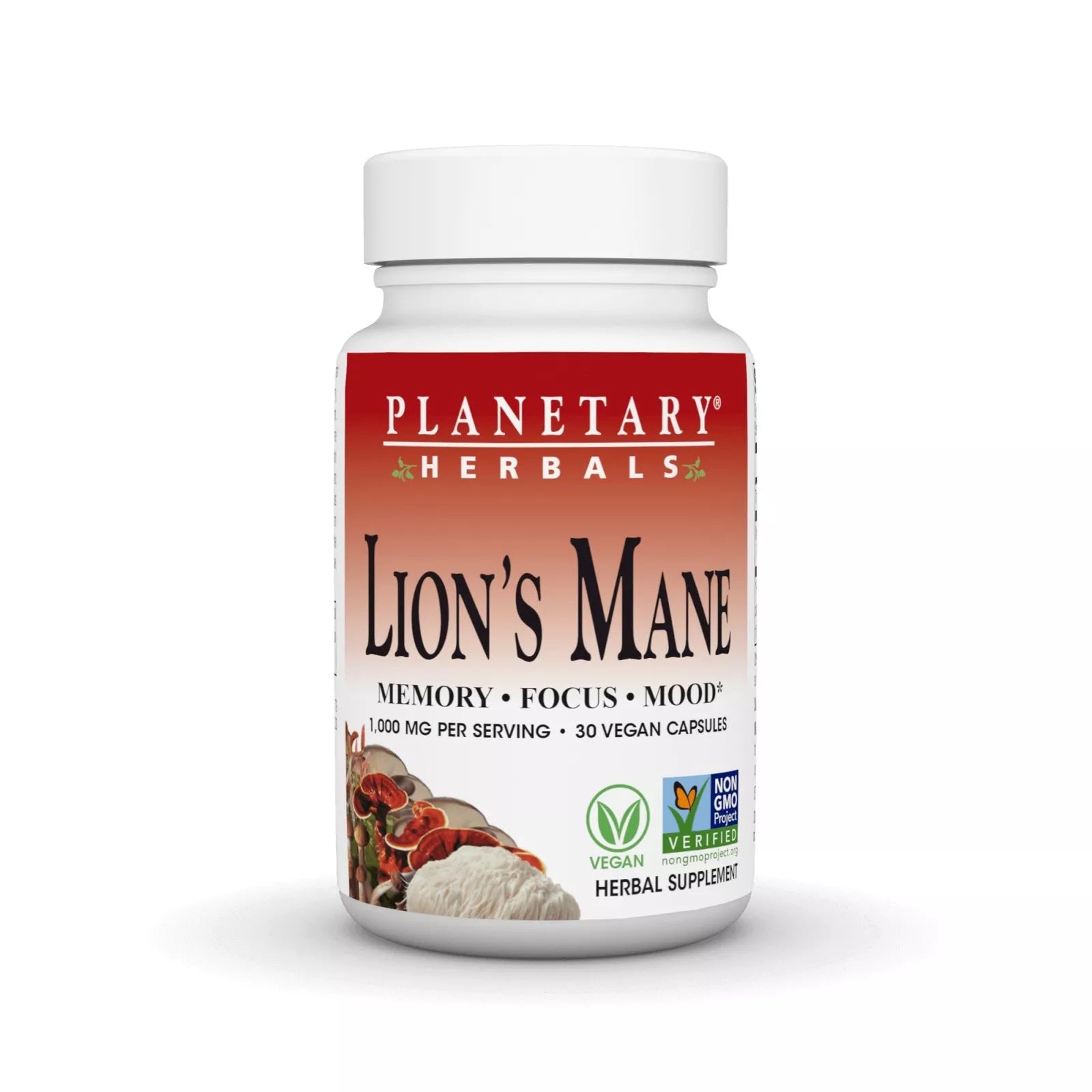 Planetary Herbals Lions Mane 500mg 30c