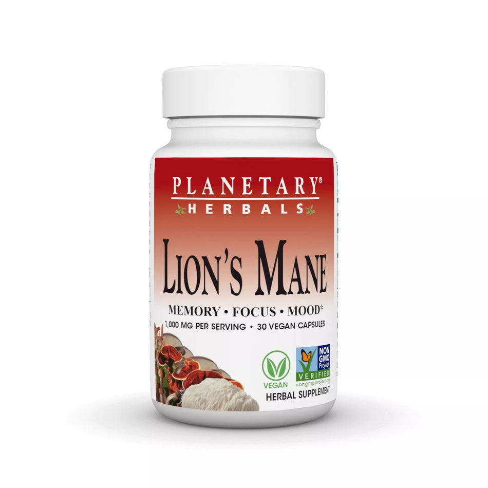 Planetary Herbals Lions Mane 500mg 30c-[HealthWay]