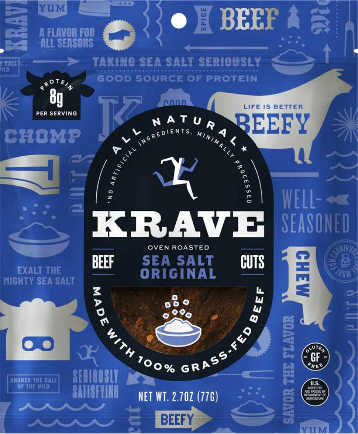 Krave Jerky Beef Sea Salt 2.7oz