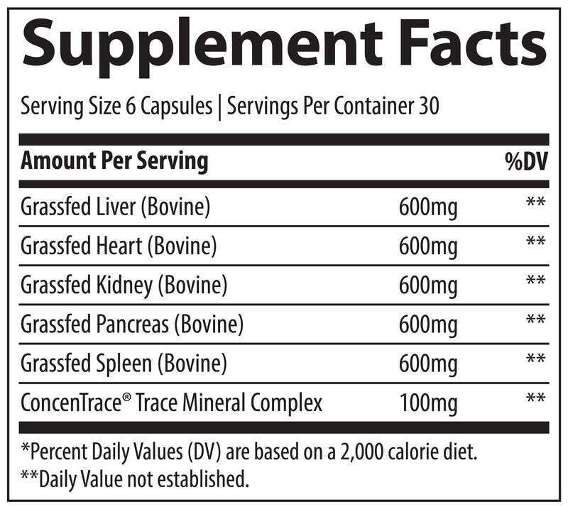 Trace Minerals Beef Organ Supplement - HealthWay Nutrition