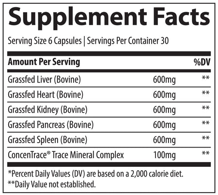 Trace Minerals Beef Organ Supplement - HealthWay Nutrition