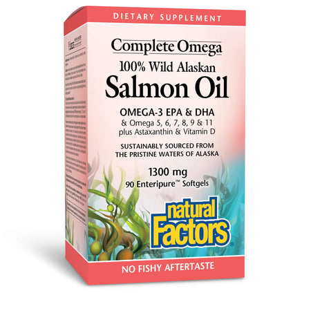 Nat Factors Salmon Oil 1300mg 90sg-[HealthWay]