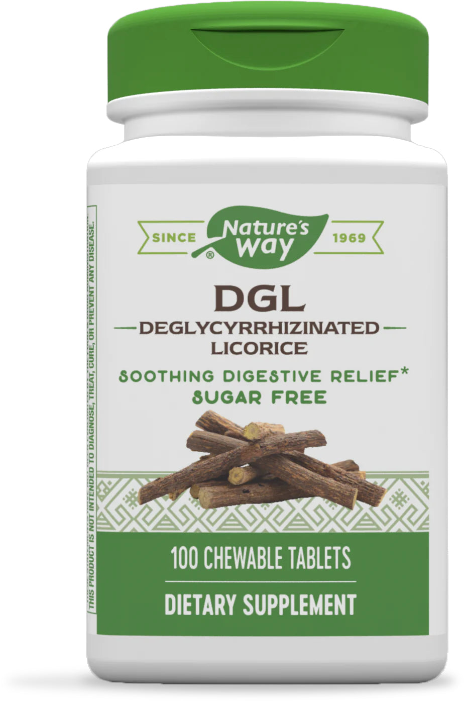 Natures Way DGL Sugar Free 100ch-[HealthWay]