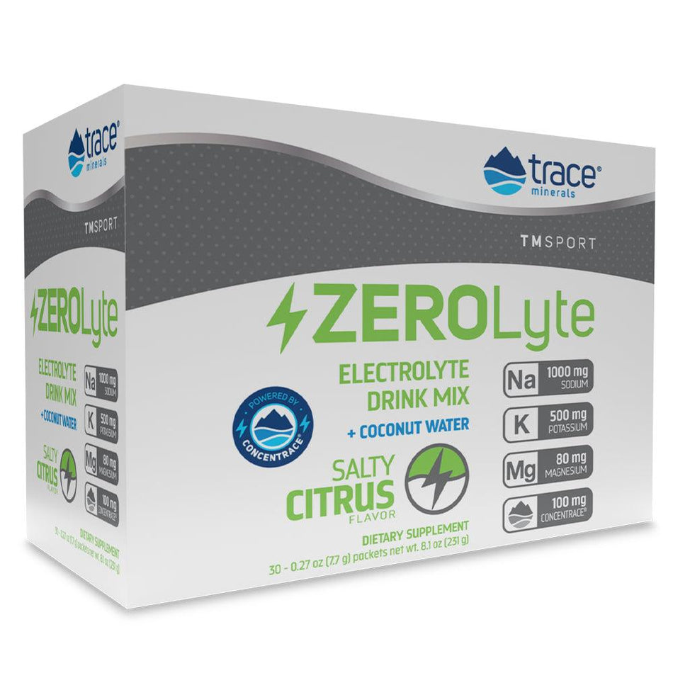 Trace Minerals ZeroLyte Citrus 30pk-[HealthWay]