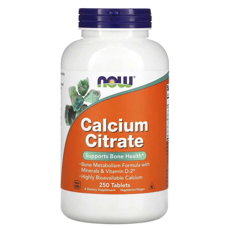 Now Calcium Citrate Plus 250tb