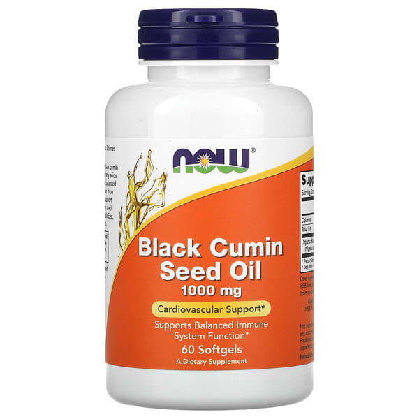 Now Black Cumin Seed Oil 1000mg 60sg-[HealthWay]