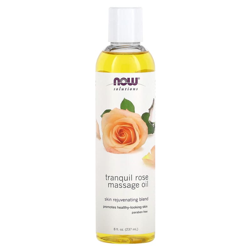 Now Massage OIl Tranq Rose 8oz-[HealthWay]