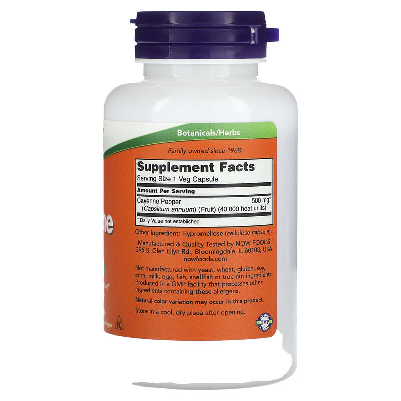 Now Cayenne 500mg 100c-[HealthWay]