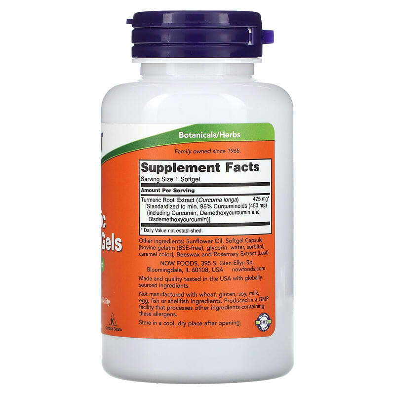 Now Curcumin 450mg 60sg-[HealthWay]