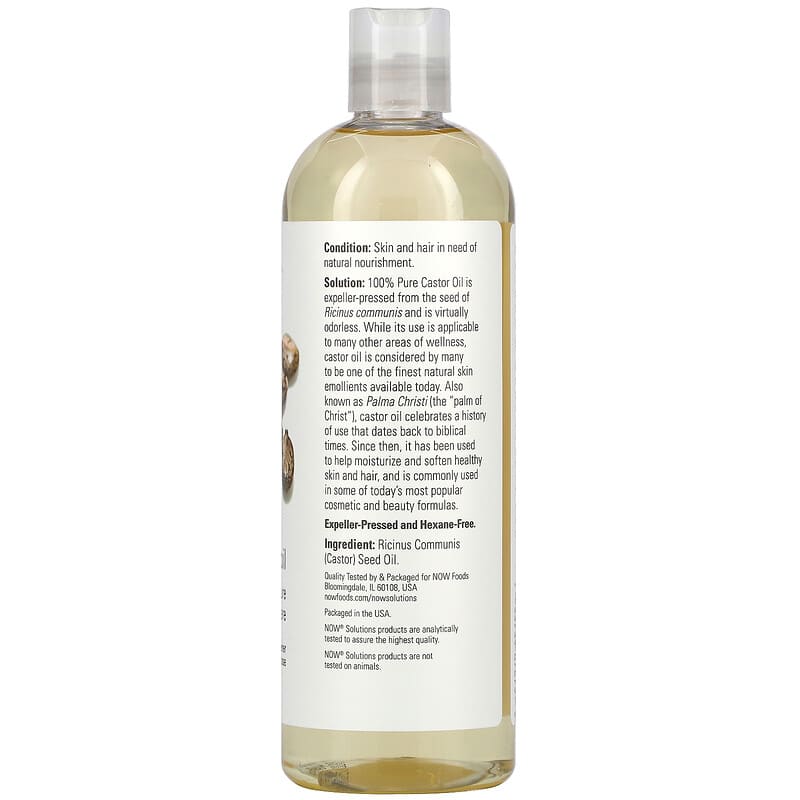 Now Castor Oil 16oz-[HealthWay]