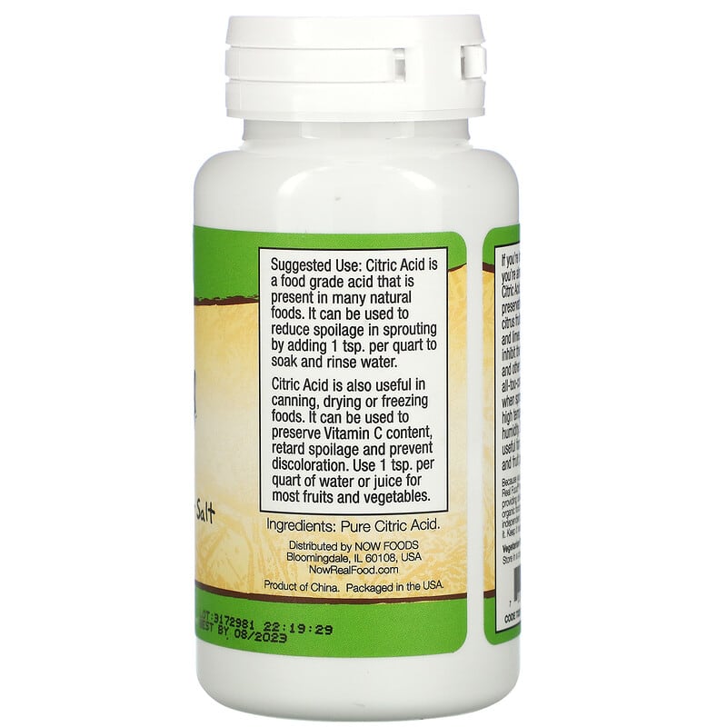 NOW CITRIC ACID 4 OZ-[HealthWay]