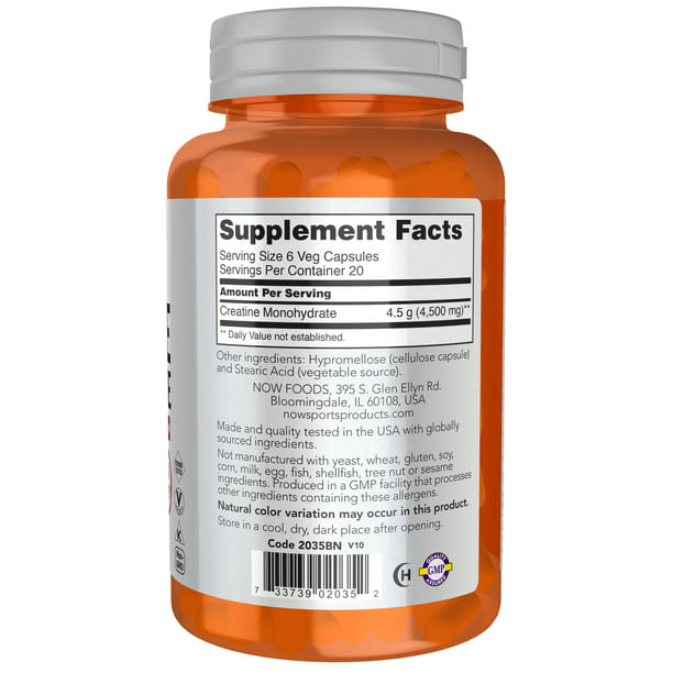 Now Creatine 750mg 120ct-[HealthWay]