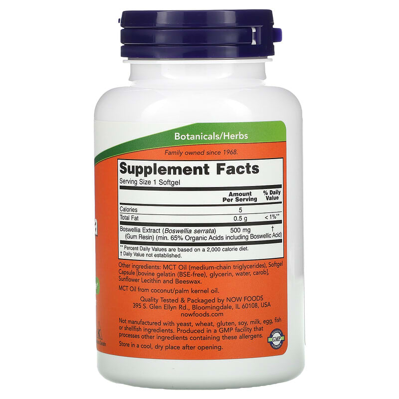 Now Boswellia Ext 500mg 90sg-[HealthWay]