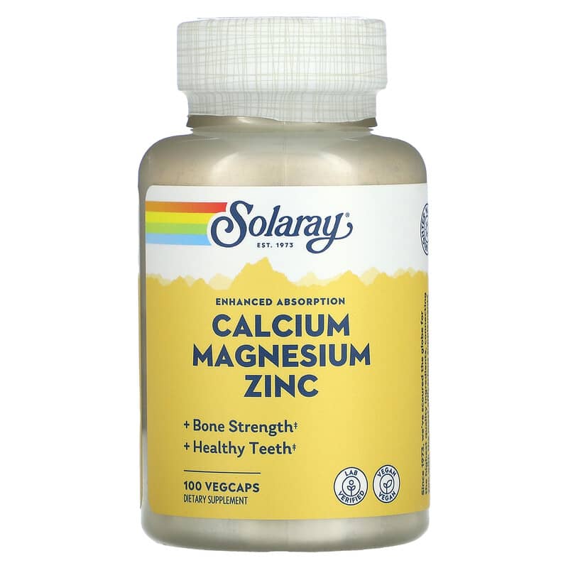 Solaray Cal Mag Zinc 100cp-[HealthWay]