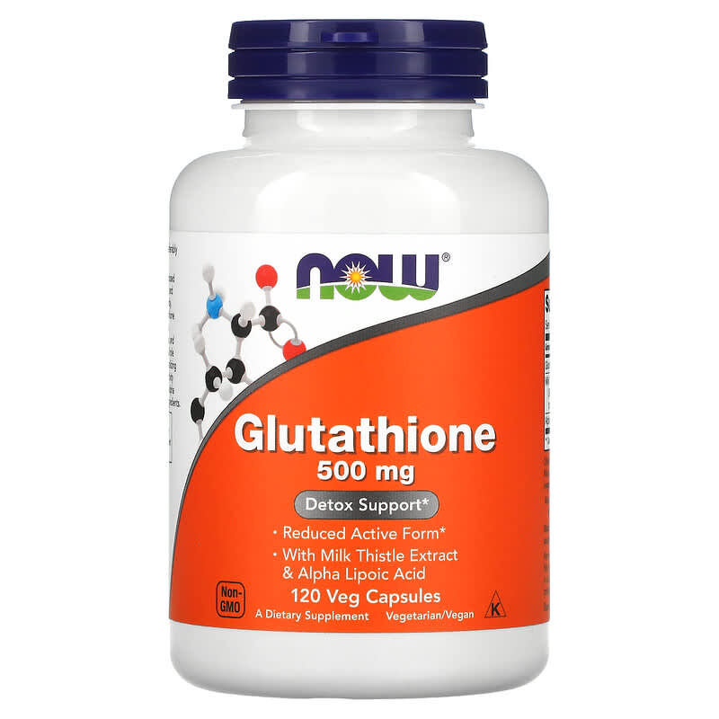 Now Glutathione 500mg 120vc-[HealthWay]