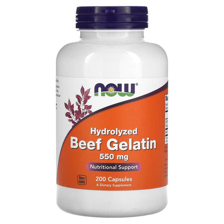Now Beef Gelatin 550mg 200cp-[HealthWay]
