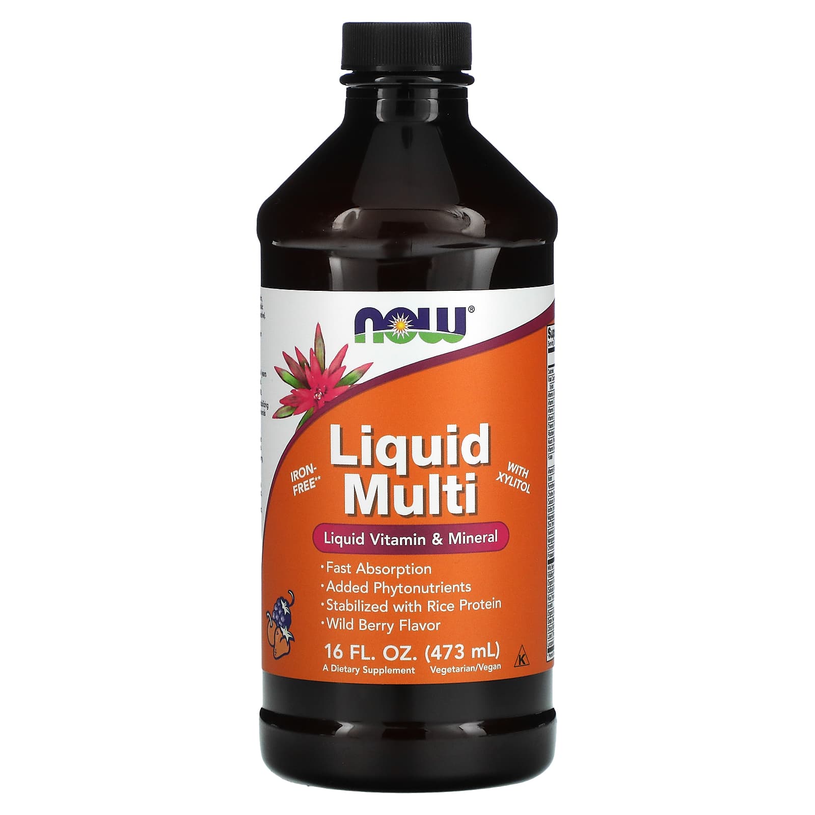 NOW LIQUID MULTI BERRY 16 OZ-[HealthWay]