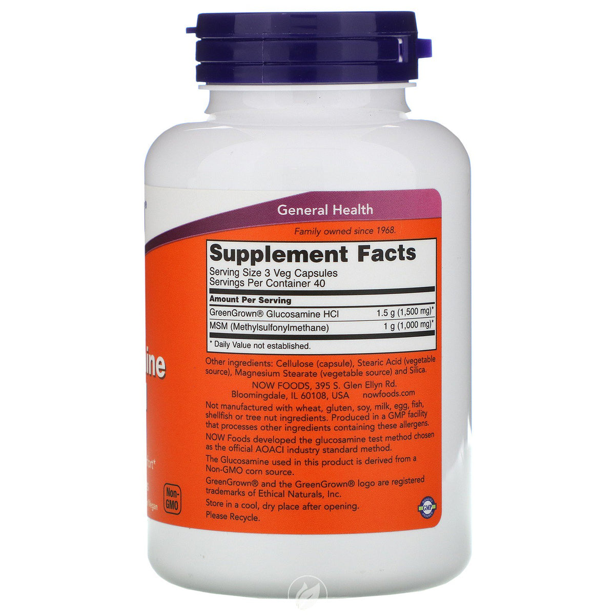 Now Glucosamine & MSM Veg 120vc-[HealthWay]