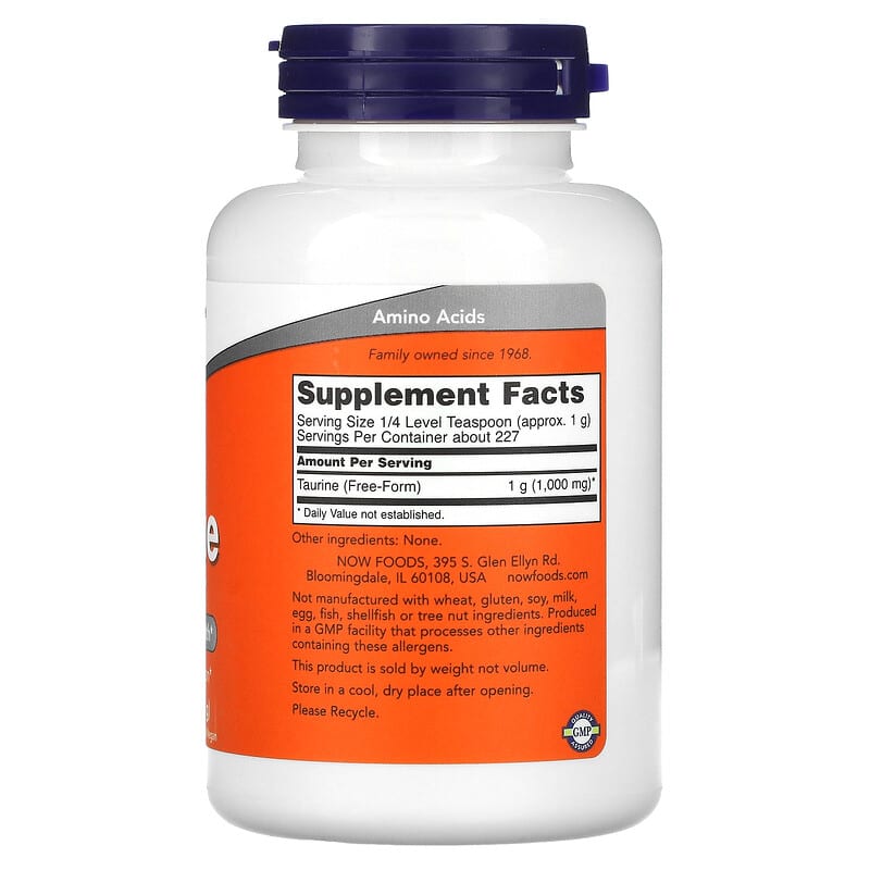 Now Taurine Pwd 8oz-[HealthWay]