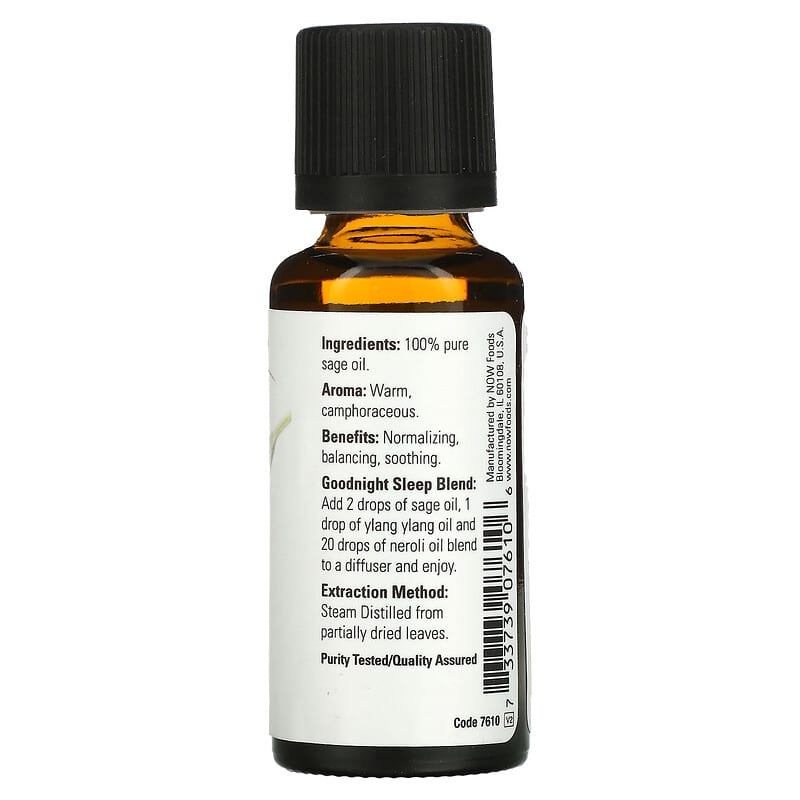 Now Ess Oil Sage Oil 1oz-[HealthWay]