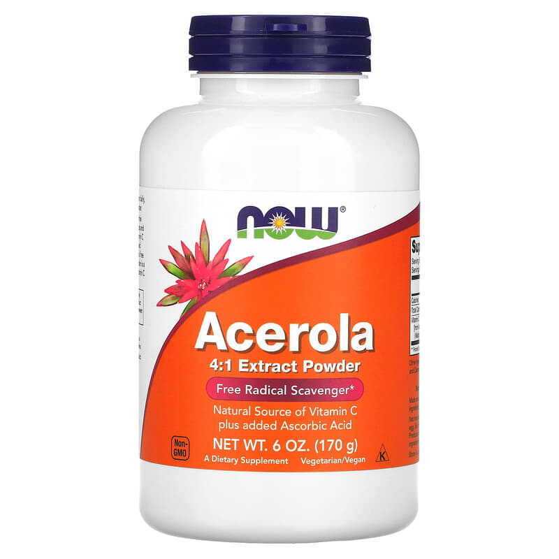 Now Acerola C Powder 6oz-[HealthWay]