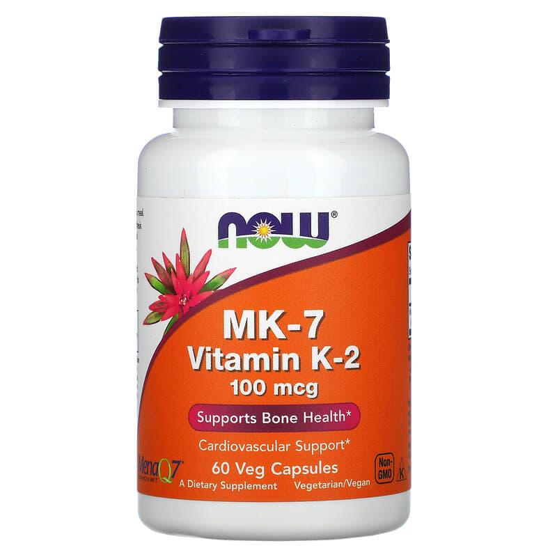 Now Vit K-2 MK-7 100mcg 60vc-[HealthWay]